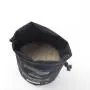 Round Bottom Organic Canvas Drawstring Bag Black Canvas Candle Packaging Pouch