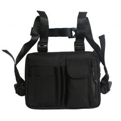 Hands Free tactical chest bag Radio Holster Holder Front Vest Utility Chest Rig Bag for Men Women