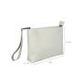 Pure Milky Ivory White Secure Smell-Proof Pouch with Combo Lock for Your Valuables and Accessories