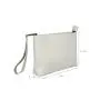 Pure Milky Ivory White Secure Smell-Proof Pouch with Combo Lock for Your Valuables and Accessories