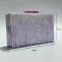 Custom Fashion  Pearlescent Acrylic  Chain Female  Box Clutches Evening Luxury acrylic Evening Clutch