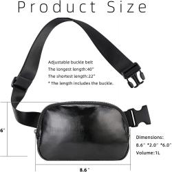 custom trendy unisex travel waterproof travel waist fanny pack chest bag slim pu leather 1l everywhere mini belt bag