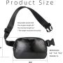 custom trendy unisex travel waterproof travel waist fanny pack chest bag slim pu leather 1l everywhere mini belt bag