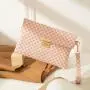 Women's 2024 New Circle Flower Material Square Lock Handle Bag Small Square Leisure Phone Bag Fashionable Gift Foreign Trade
