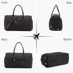 LOVEVOOK 2022 Luxury Designer Quilted Weekender Duffel Bags Waterproof Custom Duffle Bag Canvas Luggage Travel Bag for Women