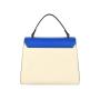 2021 Stylish Stitching Color Custom Genuine Leather Shoulder Bag Creative Design Vegan Leather Handbag