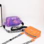 Printed shoulder strap crossbody bag new 2024 ladies fashion pu leather small bag wholesale glossy camera bag