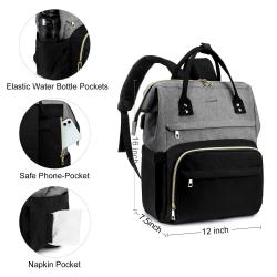LOVEVOOK Carry on fashion ladies custom logo business office Durable Nylon casual Bookbag USB women's stylish laptop backpack