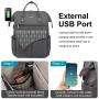 LOVEVOOK 2pcs Large Capacity 15.6 17 Inch Nurse Teacher Bag Work Travel Daily life College Laptop Rucksack Backpack Women USB