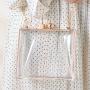 Fashion Acrylic Handbag Display Box Clear Purse Transparent Chain Evening Resin Clutch Cute Canvas Lady Bag Polyester Shell 400g