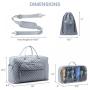 LOVEVOOK fashion quilted 2pc Overnight Weekender Bag with wet pocket Hiking Gym Bag for Travel Sports Camping Travel Duffel bags