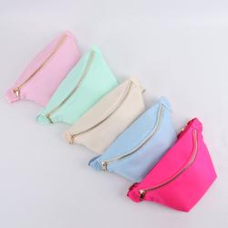 2023 Candy Color Waist Jelly Bag Custom Logo Nylon Waterproof Fanny Pack Sports Waist Bags For Women