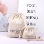 Eco-Friendly Canvas Dust Shoe Packing Pouch Custom Logo Printing Cotton Canvas Gift Shopping Bag