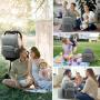 LOVEVOOK Quilted Waterproof Mommy Travel Back Pack with Portable Diaper Pouch Wipeable Changing Pad Baby Diaper Bag Backpacks