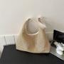 Summer new popular ladies handbag woven bag fashionable foreign style shoulder tote bag seaside travel beach straw bag