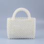 Custom design acrylic resin handmade large capacity tote bag Hot Selling fashion party wedding evening purse handbag pearl bags