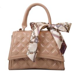 KBW537 Single Shoulder Crossbody Women Bags New Fashion Rhombus Embroidery Line Hourglass Bag Ladies Texture Silk Scarf Handbag