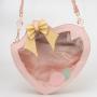 Leather Clear Kawaii Ita Bag Backpack Pin Display Transparent Rucksack Women Shoulder Bag Bunny Girls Japanese Lolita Backpack