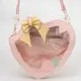 Leather Clear Kawaii Ita Bag Backpack Pin Display Transparent Rucksack Women Shoulder Bag Bunny Girls Japanese Lolita Backpack