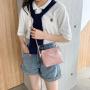 New simple women's bag shoulder crossbody bag fashion casual trend small square mobile phone bag
