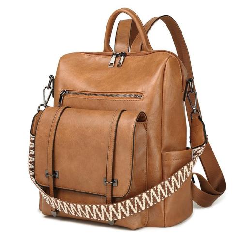 Women's Large Backpack Leather Travel Backpack Fashion Handbag Backpack Purse Designer Ladies Shoulder Bags with Strap