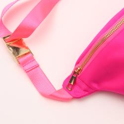 Multi Color Durable Outdoor Sport Waist Bag Waterproof  Nylon Fanny Pack Bright Custom Sling Bags For Women