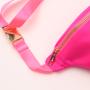 Multi Color Durable Outdoor Sport Waist Bag Waterproof  Nylon Fanny Pack Bright Custom Sling Bags For Women