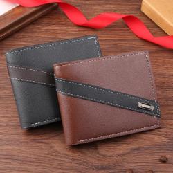 Men's wallet multi card space men's fashion leisure horizontal money clip trend card bag wallet manufacturers wholesale
