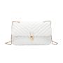 New Wave Shaped Embroidered Small Shoulder Bag Handbag Simple Fashion PU Leather Ladies Crossbody Bag