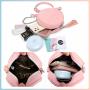 Lovevook 2022 Crossbody bag Round Quilted PU handbag Lady Purse Chains Messenger bag Solid color Classic shoulder bag for Women