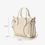 Wholesale China Supplier Large Capacity  Beige And White Leather Tote Bag Pu Leather Handbags For Women