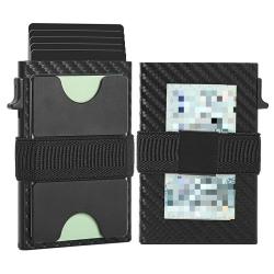 Factory Supply RFID Blocking Pop Up Wallet with Magnetic Removable Leather Card Holder Aluminum Metal Case