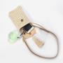 ZWY327 New Solid Color Ladies Tassel Straw Bag Braided Eco-Friendly Fashion Crossbody Shoulder Bag Wholesale Mini Cell Phone Bag