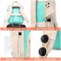 LOVEVOOK new waterproof 14 15.6 17 Vintage Bags with USB pink Cute College Backpack Waterproof Laptop Bookbags school backpacks