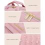 LOVEVOOK 2pcs/set Transparent PVC Travel Toiletry Bag Clear Cosmetic Bag Waterproof Hanging Makeup Bag with Jewelry Compartment