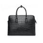 Custom Hand Made Genuine Crocodile Leather Office Business Man Laptop Messenger Slim Briefcase Shoulder Bag Handbag For Men