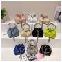 KBW003 New Women Bag Bright Diamond Handbag Fashion Trend Chain Shoulder Bag With Diamond Drawstring Bucket Bag