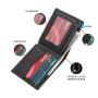 Men PU Leather Wallet RFID Blocking Card Holder Wallet With Flap