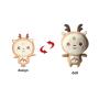 Low MOQ Customized Size Stuffed Anime Plushie Separable Figure And Decors Custom Standing Or Sitting Posture Plush Doll For Gift