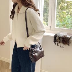 Autumn Korean Wholesale Crossbody Bag Cute Brown Handbag Tote High Quality PU Leather Handbag