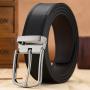 In stock custom logo men belt leather belts men alloy pin buckle belt for men women