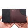 Factory direct genuine leather men wallet card holder rfid blocking leather bifold card holder wallet