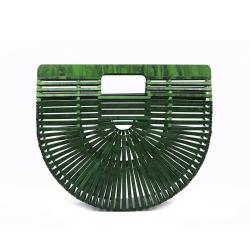 Green Luxury Women Wedding Hand Bag Bridal Handbag Transparent Clutch Party Acrylic Evening Bags Clear Purse