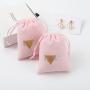 Custom Logo Recyclable Promotion Comb Bag Packaging Velvet Bags For Comb Luxury Gift Drawstring Bag Velvet Jewelry Pouch