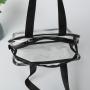 Plastic Tote Shopping Bag Shoulder Transparent Pvc Clear Duffle Bag With Logo Zipper Pvc Beach Hand Bag