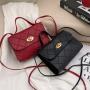 2024 Korean Version Striped Small Square Ladies Handbag Portable Fashion Bag for Women Foreign Trade Wholesale
