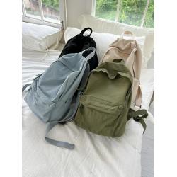 Wholesale school season student schoolbag girl  custom logo casual nylon backpack light simple style backpack women