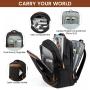 LOVEVOOK Large Daypack with USB Port School Computer Bag 17 Inch Laptop Business College Bookbag for Men Women Travel Backpack