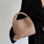Hand-Woven Tote Women'S 2024 New Large Capacity Tote Vegetable Basket Bucket Bag Diagonal Span Bag