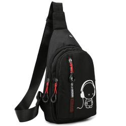 KBW425 Nylon Chest Bag New Ladies Single Shoulder Luminous Bag Outdoor Sports Leisure Men Crossbody Bag